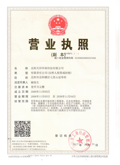 岳陽天河環(huán)保科技有限公司組織機(jī)構(gòu)體系